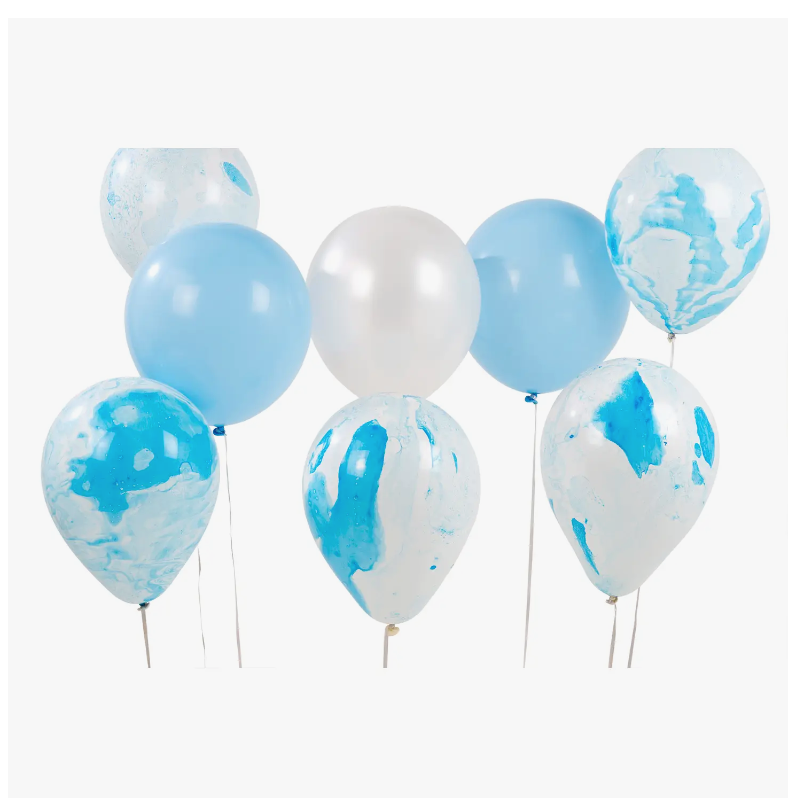 Talking Tables - Marble White & Blue Balloons