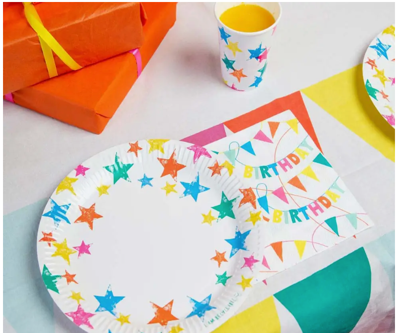 Talking Tables - Rainbow Recyclable Birthday Napkins