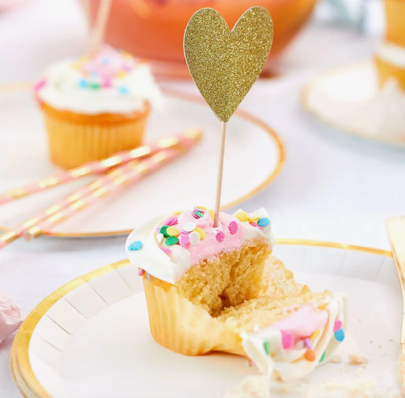 Coterie Party Supplies - Heart Toppers