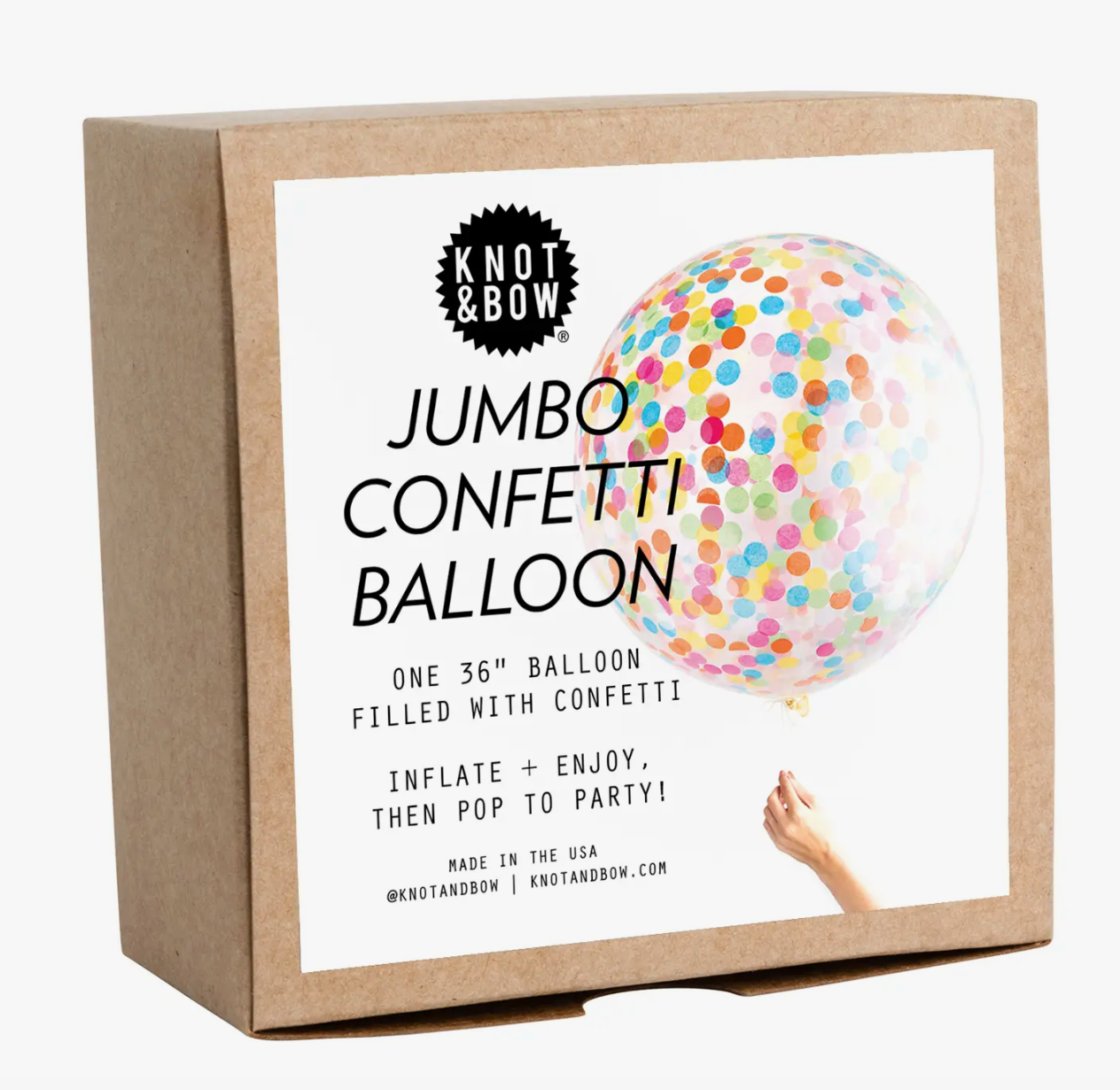 Knot & Bow - Assorted Jumbo Confetti Balloon