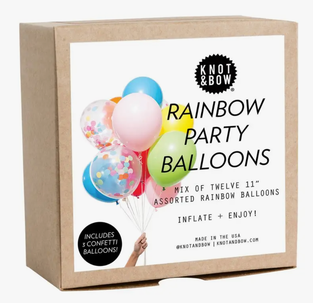 Knot & Bow - Rainbow Party Balloons