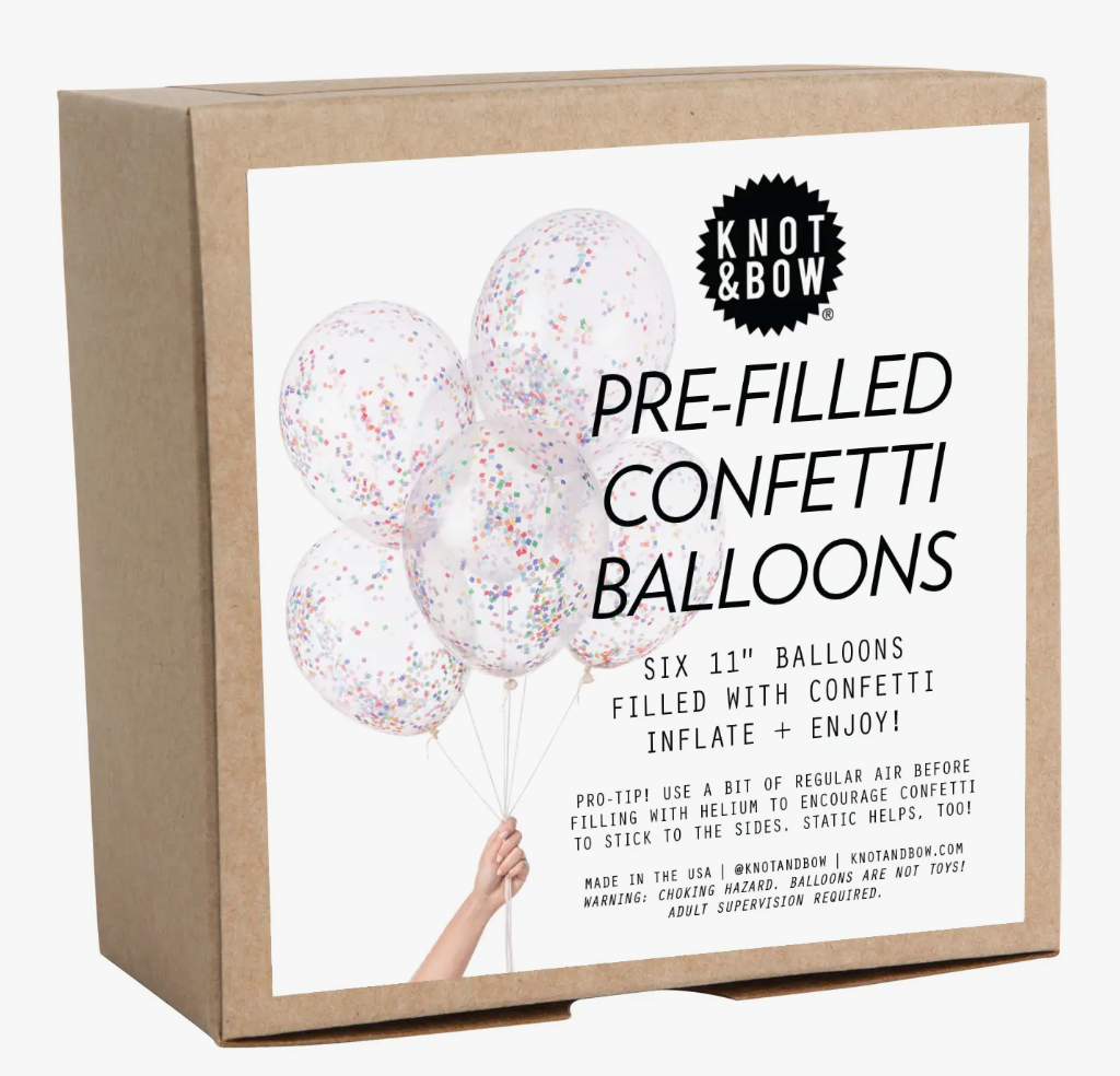 Knot & Bow - Tiny Rainbow Pre-Filled Confetti Balloons