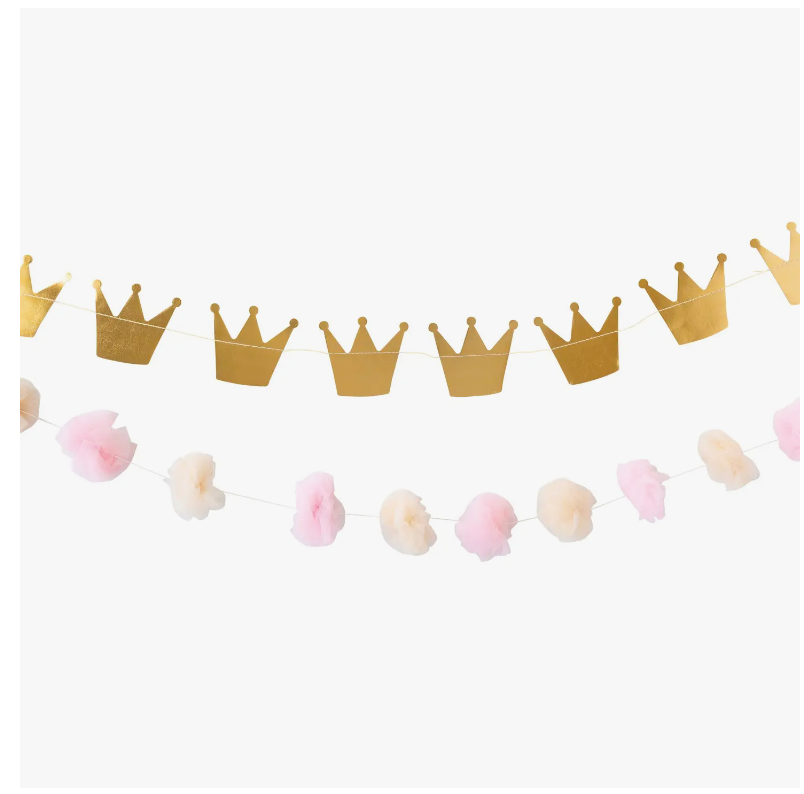 My Mind’s Eye - Princess Crown & Pom Pom Tulle Banner