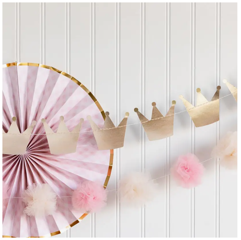 My Mind’s Eye - Princess Crown & Pom Pom Tulle Banner