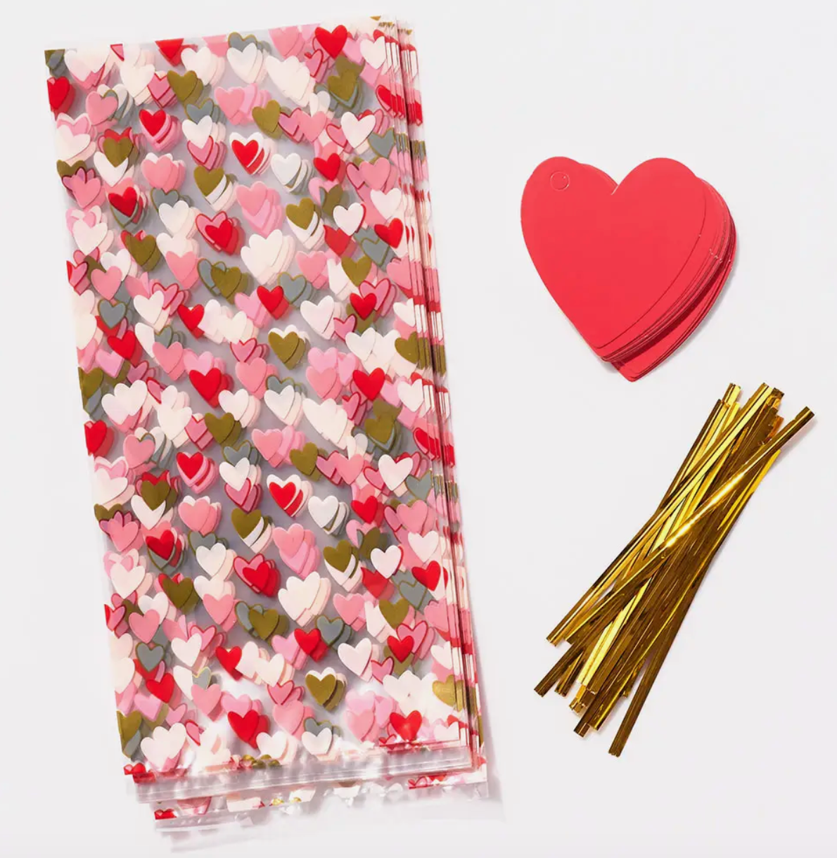 Paper Source - Heart Cellophane Treat Bags