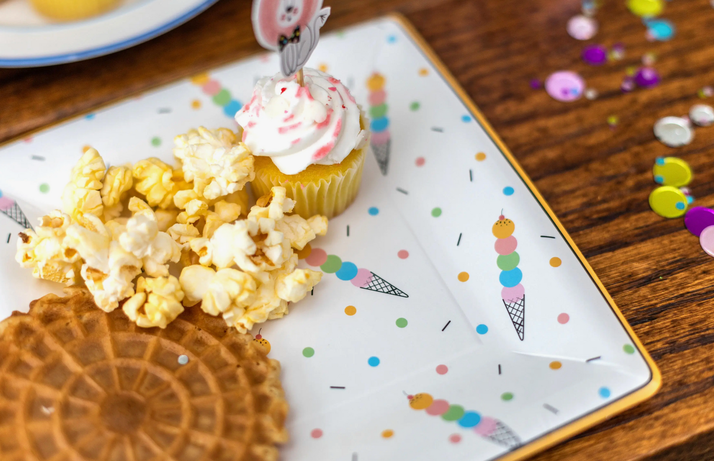 Party Partners - Ice Cream Cones Dessert Plates