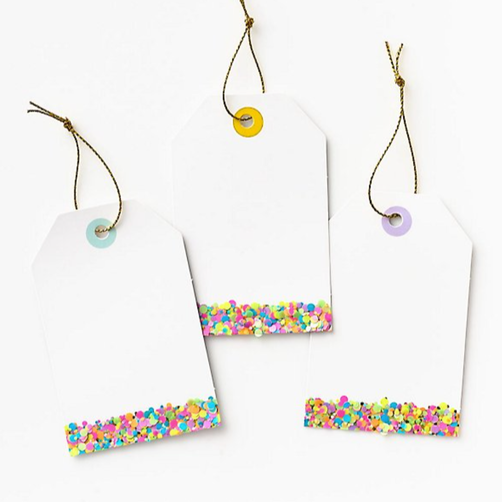 Paper Source - Rainbow Confetti Tags