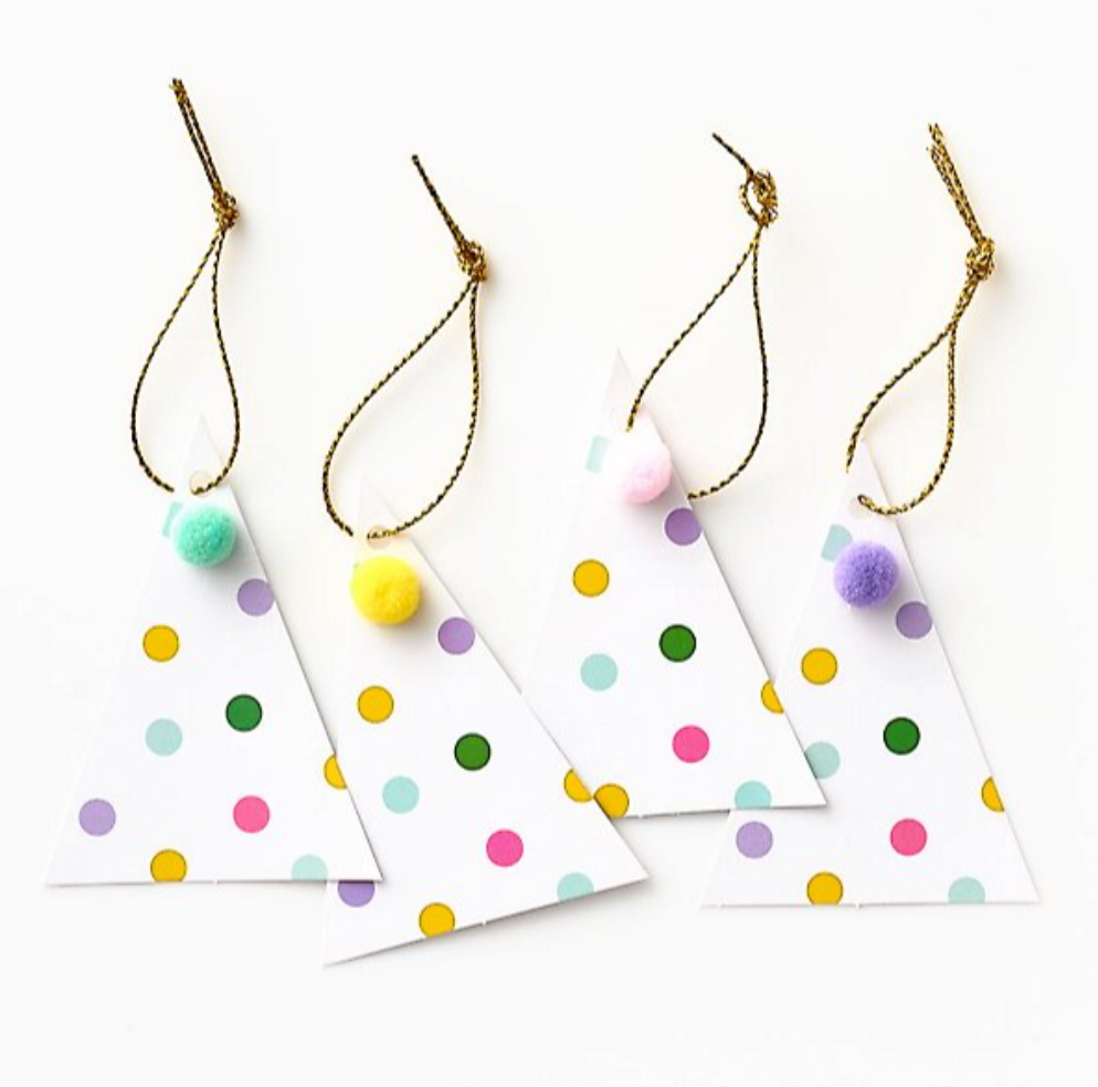 Paper Source - Party Hat Pom Pom Tags