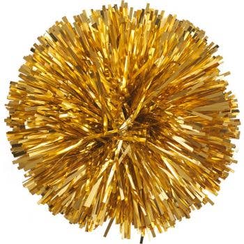 Paper Source gold tinsel circular bow