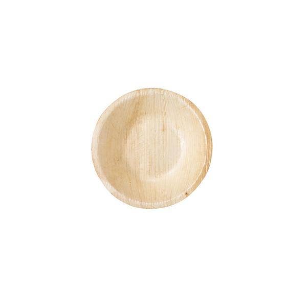 Product shot of 1 palm leaf bowl