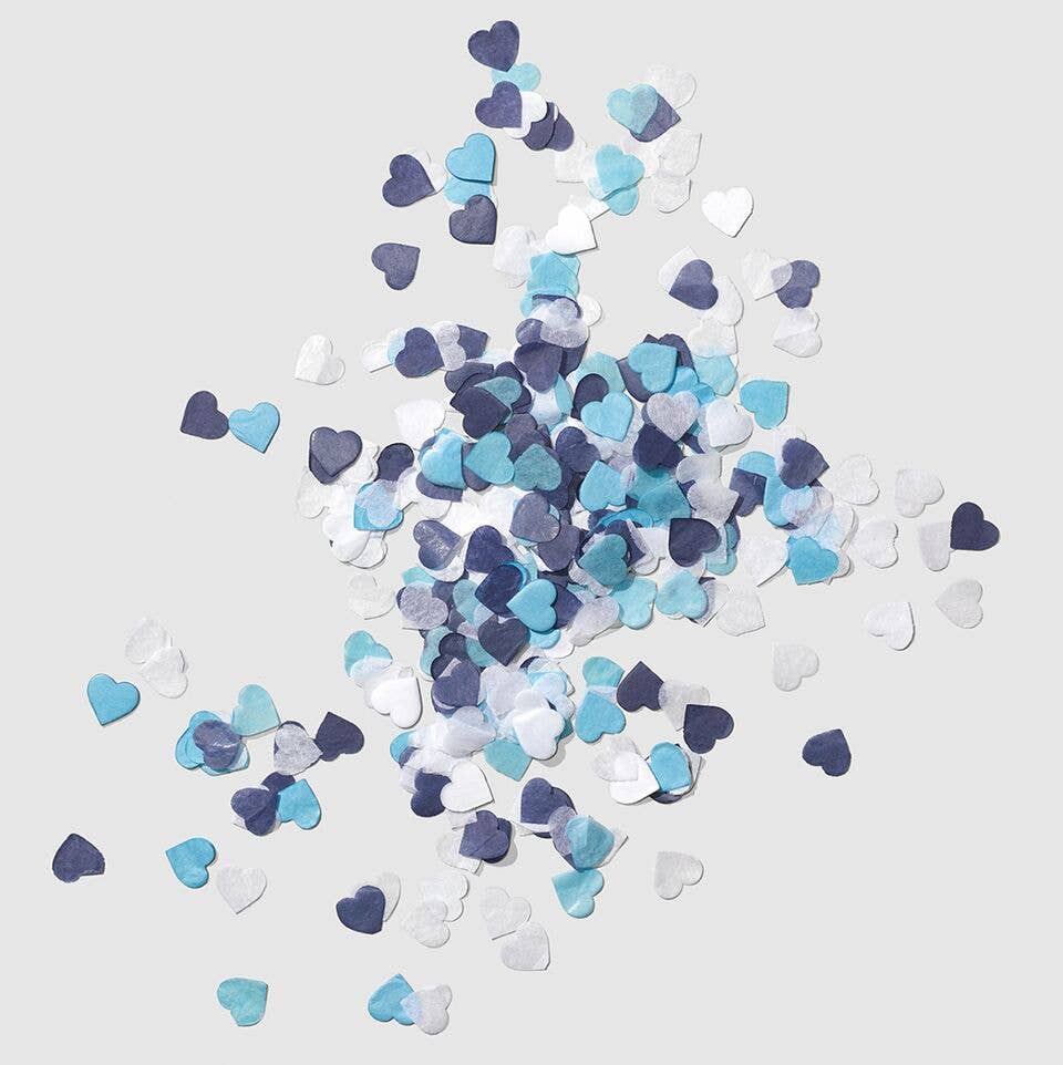 Coterie Party Supplies - Blue Heart Confetti