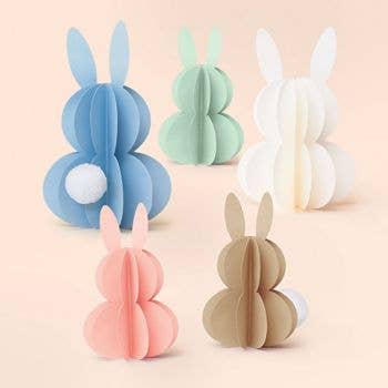 Paper Source Multi-colored Easter Bunny tabletop decor