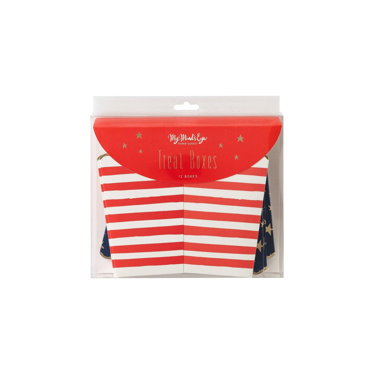 stars and stripes paper treat boxes