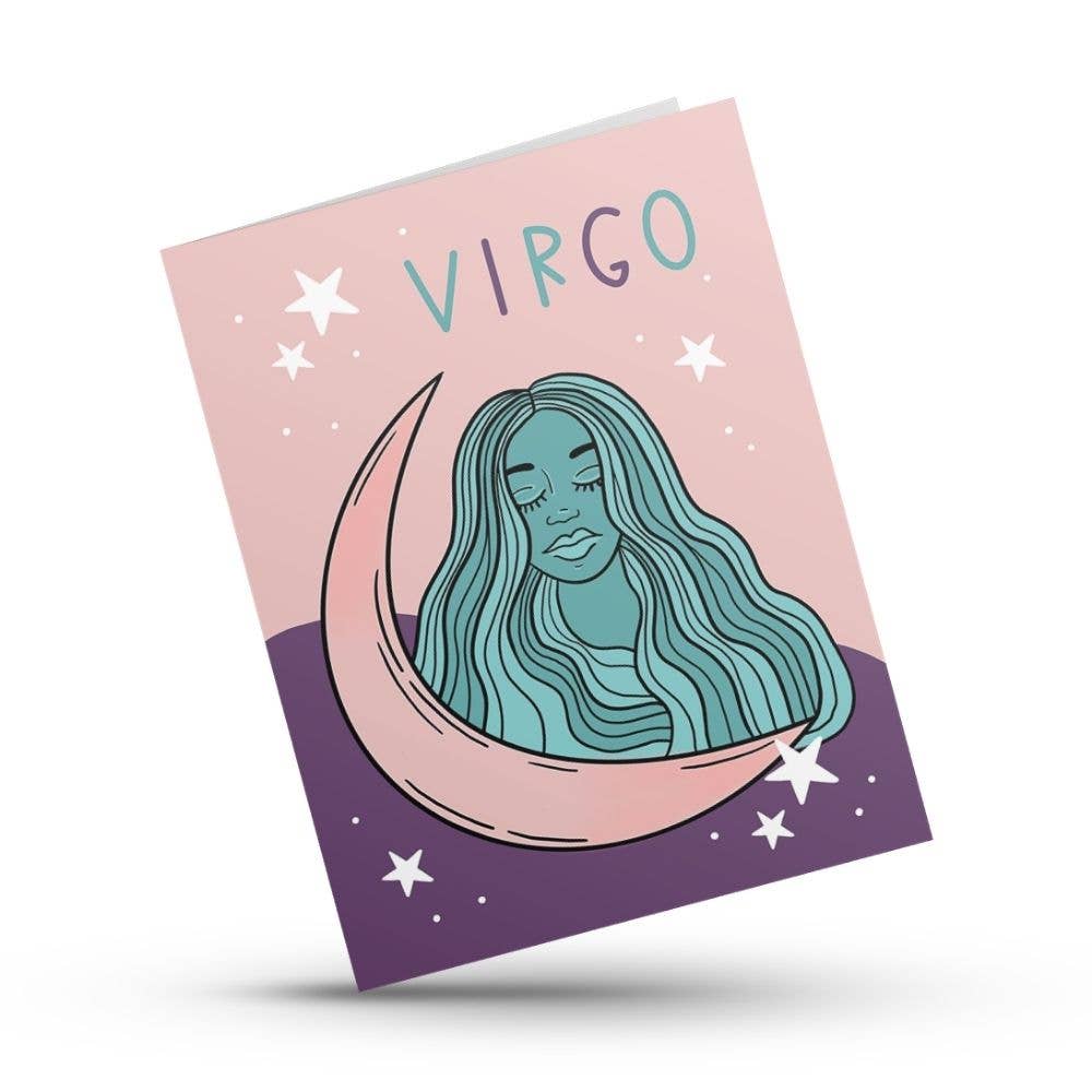 Virgo zodiac birthday card